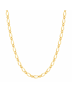 Cadena Caballero 1x1 - Oro Amarillo 18k