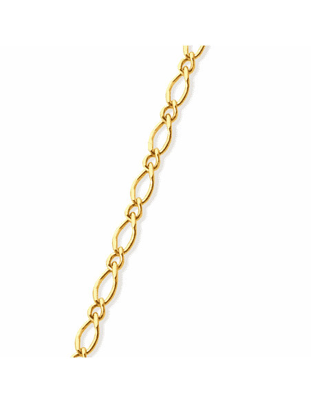Cadena Caballero 1x1 Oro - Oro Amarillo 18k