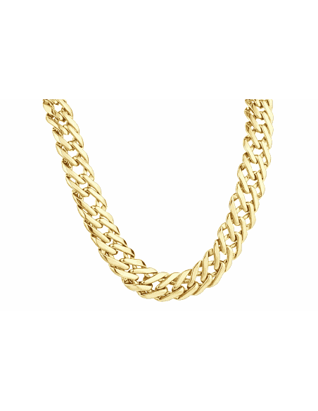Cadena Caballero doble Rombo  - Oro amarillo 18k