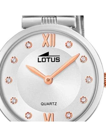 Reloj para Mujer  Acero con Detalles en Dorado Rosado y Circonitas - Lotus 18541/3