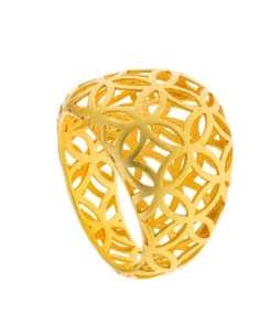 Anillo para Mujer de Plata Calado Círculos Entrelazados  - Salvatore 151S0078/16