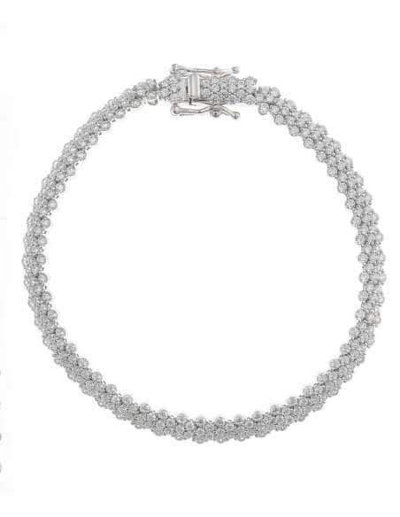 Pulsera para Mujer en Plata de Ley Bañada en Rodio con Circonitas Blancas  - Salvatore 136P0218