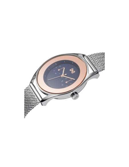 Reloj para Mujer de Acero con Correa de Malla y Esfera Bicolor Azul y Rosa - Mark Maddox MM7129-36
