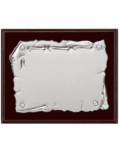 Placa Homenaje Aluminio Pergamino - P-2102 ( Grabado Incluido)