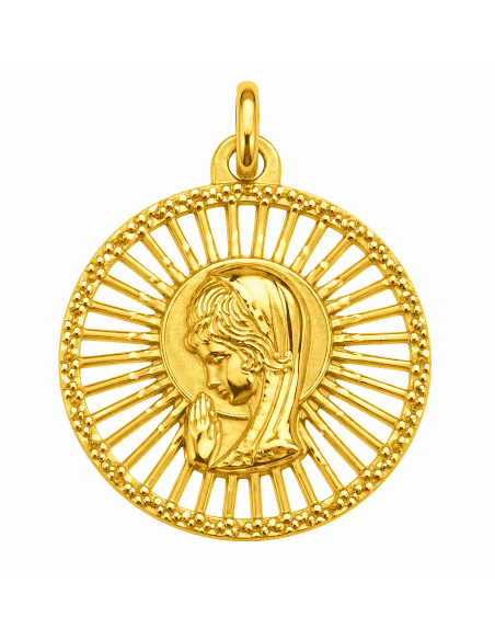 Medalla Virgen Niña - Oro Amarillo 18K