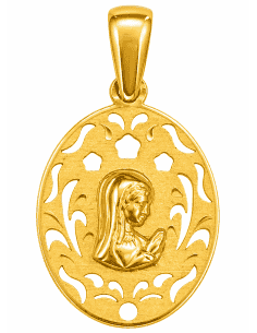 Medalla Virgen Niña - Oro Amarillo 18K