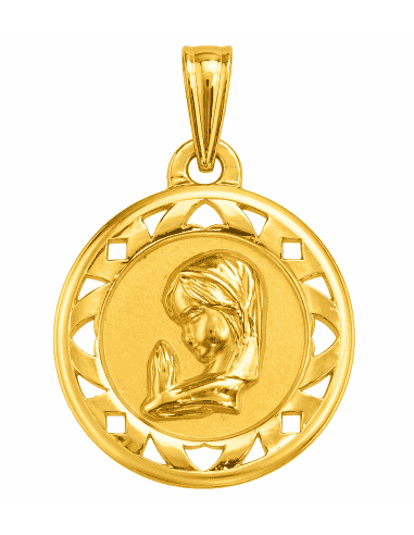 Medalla Virgen Niña - Oro Amarillo 18K
