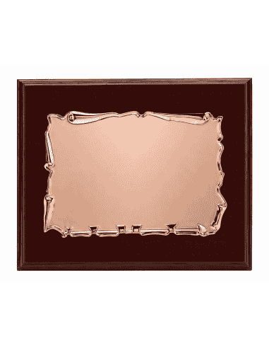 Placa Homenaje Aluminio Pergamino Rose - P-2046 ( Grabado Incluido)