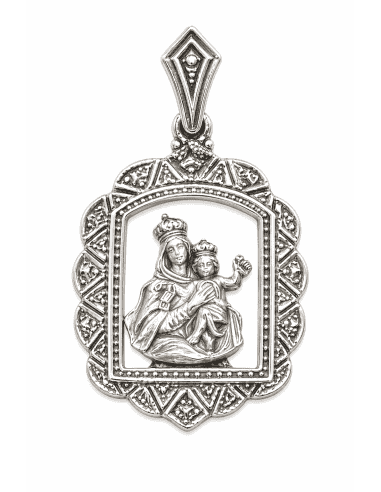 Medalla Cerco Virgen del Carmen - Plata de ley