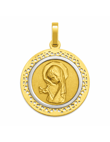 Medalla Virgen Niña - Oro Amarillo 18K