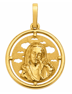 Medalla Virgen Niña - Oro Amarillo 18K