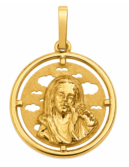 Medalla Virgen Niña - Oro Amarillo 18K