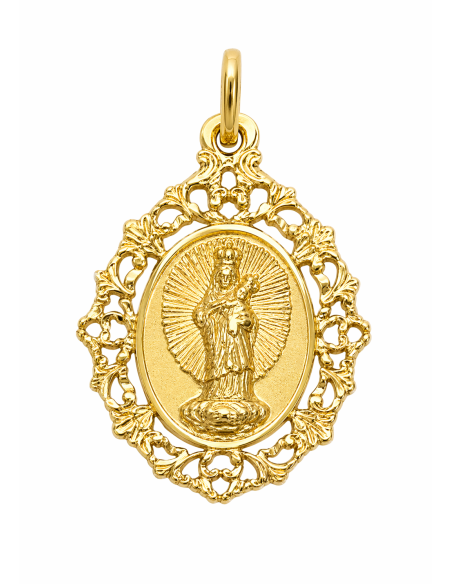 Medalla Virgen de Loreto - Oro Amarillo 18k
