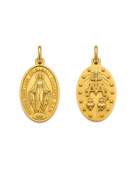 Medalla La Milagrosa -  Oro Amarillo 18k