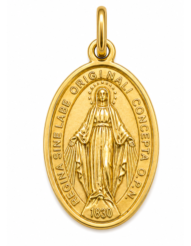 Medalla La Milagrosa -  Oro Amarillo 18k
