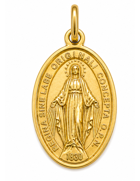 Medalla La Milagrosa -  Oro Amarillo 18k