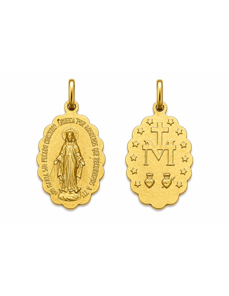 Medalla La Milagrosa -  Oro Amarillo 18k