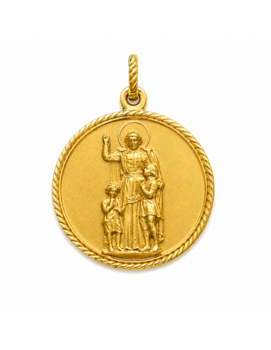 Medalla San Juan Bautista  - Oro Amarillo 18K