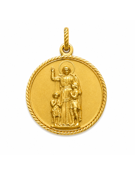 Medalla San Juan Bautista  - Oro Amarillo 18K