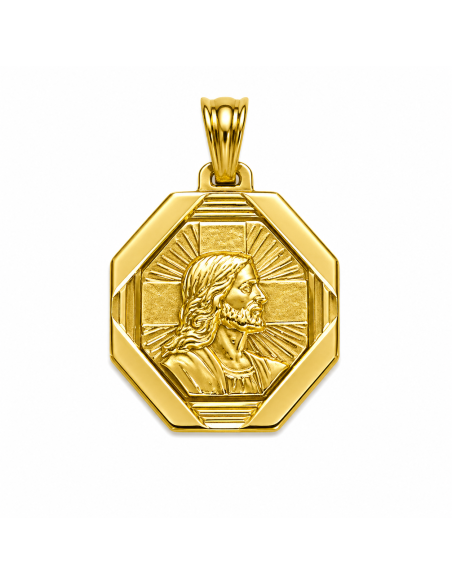 Medalla Corazón de Jesús - Oro Amarillo 18K