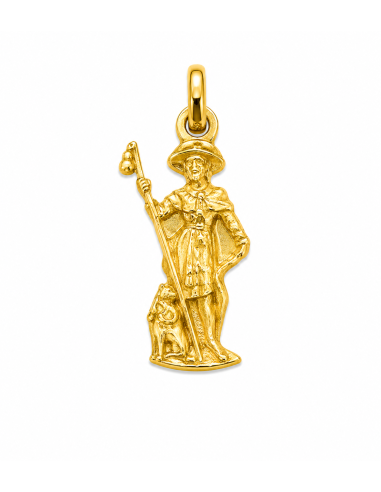 Medalla San Cristóbal en Busto - Oro Amarillo 18K