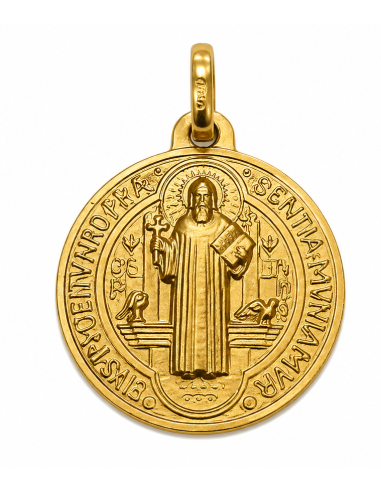 Medalla San Benito - Oro Amarillo 18K