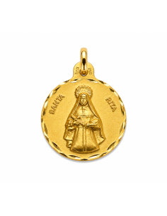 Medalla  Santa Rita - Oro Amarillo 18k