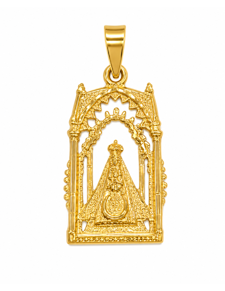 Medalla Virgen de la sierrra Andas  - Oro Amarillo 18k