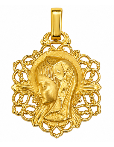 Medalla Virgen Niña - Oro Amarillo 18K