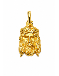 Colgante Cabeza de Cristo - Oro Amarillo 18K