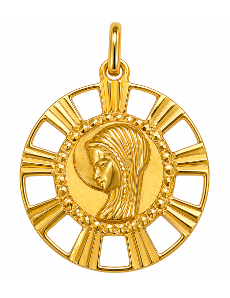 Medalla Virgen Niña - Oro Amarillo 18K