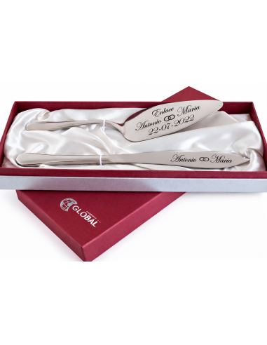 Estuche Cuchillo y Pala para Tarta de Acero – Global GA4023