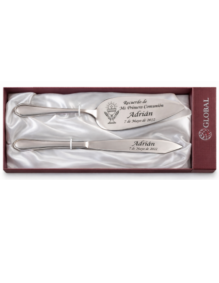 Estuche Cuchillo y Pala para Tarta de Acero – Global GA4023