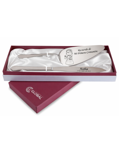 Estuche Cuchillo y Pala para Tarta de Acero – Global GA4023