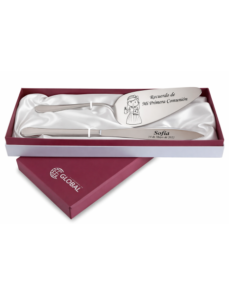 Estuche Cuchillo y Pala para Tarta de Acero – Global GA4023