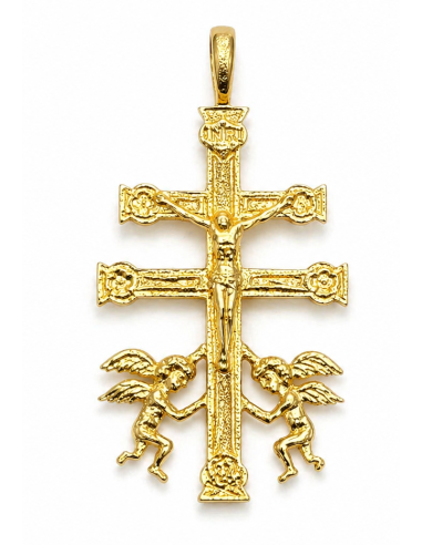 Colgante Cruz Caravaca de Oro Amarillo