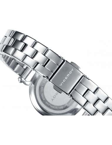 Reloj para Mujer de Acero Plateado con Circonitas y Esfera Texturizada - Viceroy 40912-07
