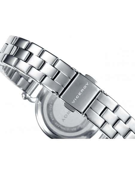 Reloj para Mujer de Acero Plateado con Circonitas y Esfera Texturizada - Viceroy 40912-07