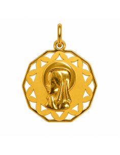 Medalla Virgen Niña - Oro Amarillo 18K