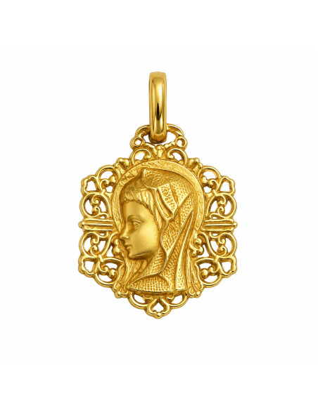 Medalla Virgen Niña - Oro Amarillo 18K