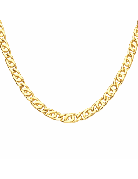Cadena para Caballero Ojo de Perdiz  - Oro amarillo18k