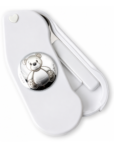 Cubierto Infantil Oso Blanco con estuche Portatil - Eventi EV3483/03B