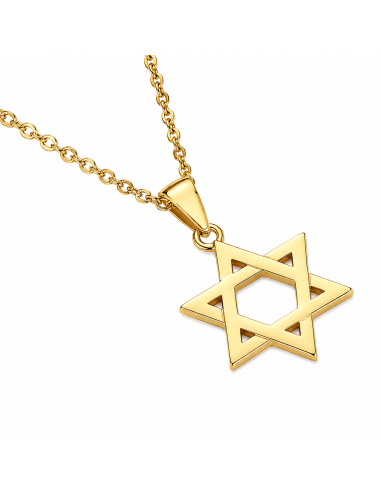 Colgante Estrella de David de Oro - Oro Amarillo 18K