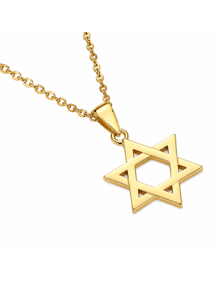 Colgante Estrella de David de Oro - Oro Amarillo 18K