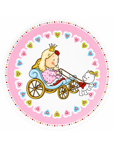 Vajilla Infantil princesa  Nelia LU6082 de 7 Piezas LU6082 (Grabado incluido)