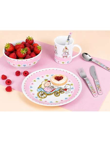 Vajilla Infantil princesa  Nelia LU6082 de 7 Piezas LU6082 (Grabado incluido)