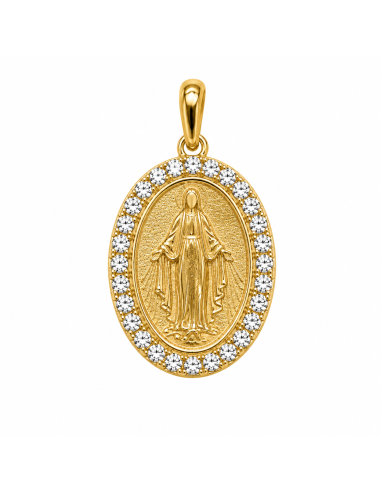 Medalla La Milagrosa con Cerco Circonitas
