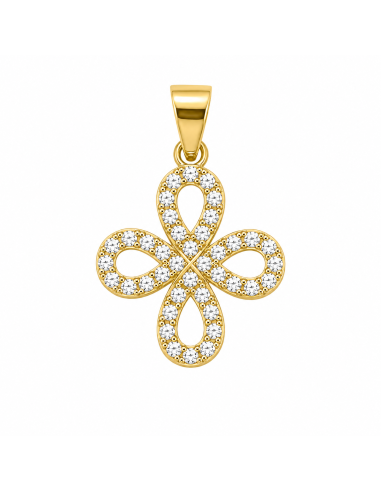 Colgante Cruz de Caravaca Calada - Oro Amarillo 18K