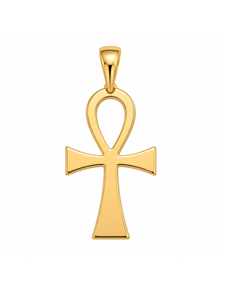 Colgante Cruz de la vida - Oro Amarillo 18K