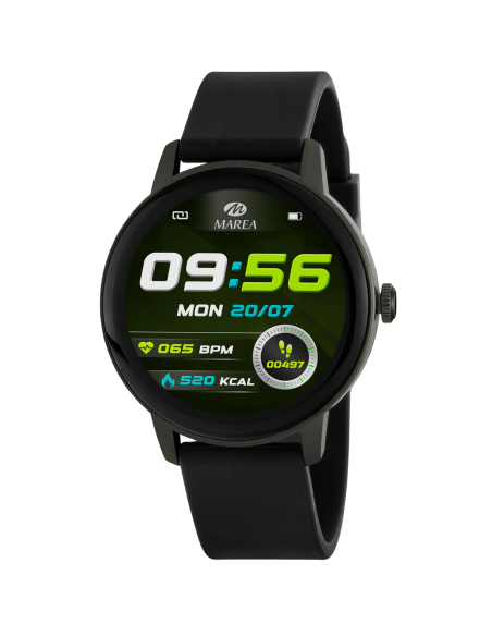 Reloj Unisex SmartWatch correa de silicona negra - Marea B63005/1